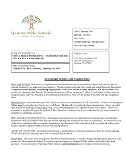 DATE: January 2014 BID NO.: 12-1314 SECTION I TELEPHONE NO