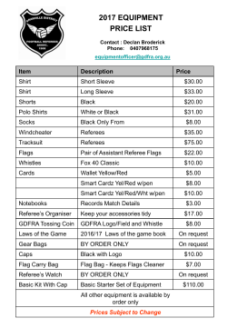 2017 equipment price list - GDFRA