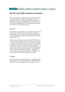 Introduction - Football Economics