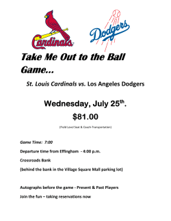 Take Me Out to the Ball Game&hellip;