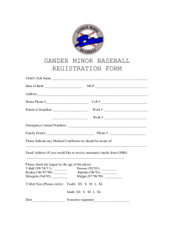 2015 Registration Form