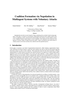 Coalition Formation via Negotiation in Multiagent Systems with