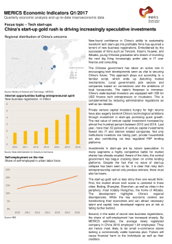 MERICS Economic Indicators Q1/2017 China`s start