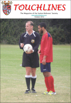 touchlines - Sutton Referee Society