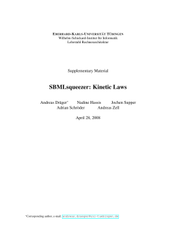 SBMLsqueezer: Kinetic Laws