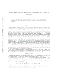 On square functions and Fourier multipliers for nonlocal operators