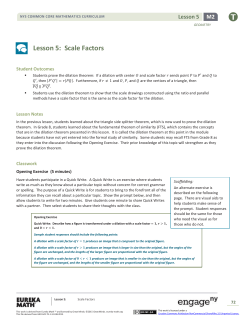 Geometry Module 2, Topic A, Lesson 5: Teacher Version