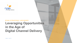 RYAN STRATEGIC ADVISORY Leveraging Opportunities in the Age