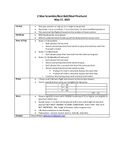 2 Man Scramble/Best Ball/Mod Pinehurst May 17, 2015