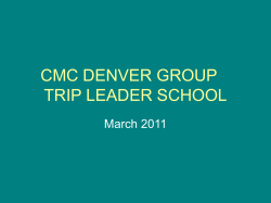 TLS &ndash; PP &ndash; Mar11 - Colorado Mountain Club &ndash; Denver Group