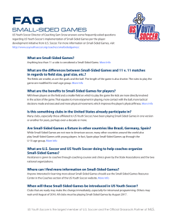 SMALL-SIDED GAMES