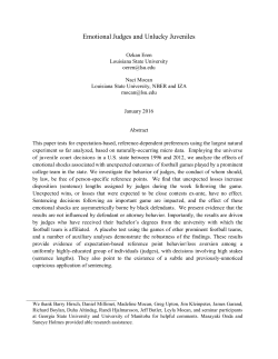 Emotional Judges and Unlucky Juveniles