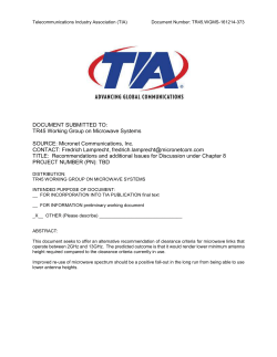 Chapter 8 - Clearance criteria - TIA