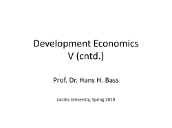 Development Economics