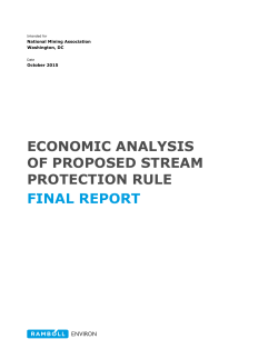 economic analysis of proposed stream protection rule final report