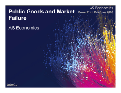 MARKET FAILURE PUBLIC AND MERIT GOODS