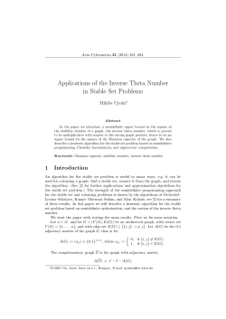 Applications of the Inverse Theta Number in Stable Set Problems