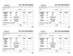 RPL Fee Processing