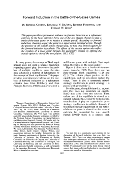 Forward Induction in the Battle-of-the-Sexes Games