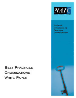 Best Practices Organizations White Paper