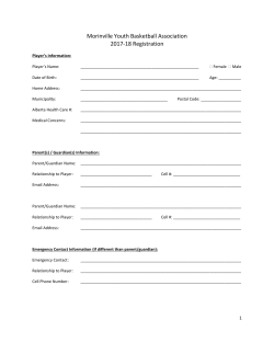 Morinville Youth Basketball Association 2017