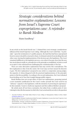 Strategic considerations behind normative