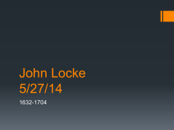 John Locke 5/27/14