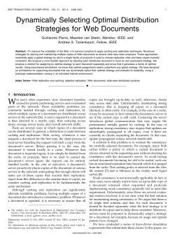 Dynamically Selecting Optimal Distribution Strategies for Web