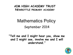 Mathematics and Calculation Policy