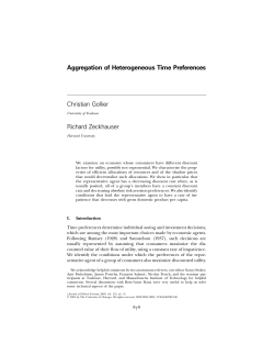 Aggregation of Heterogeneous Time Preferences