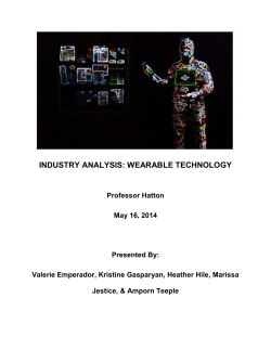 industry analysis: wearable technology