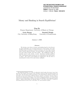 Money and Banking in Search Equilibrium