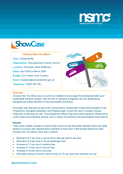 Choose How You Move Summary - Behaviour change through