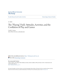 The "Playing" Field: Attitudes, Activities, and the Conflation of Play