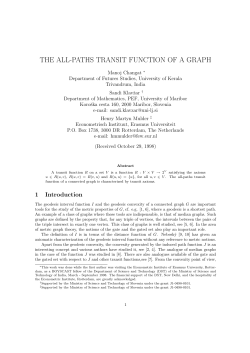 THE ALL-PATHS TRANSIT FUNCTION OF A GRAPH