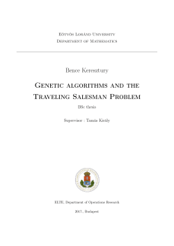 Genetic algorithms and the Traveling Salesman Problem