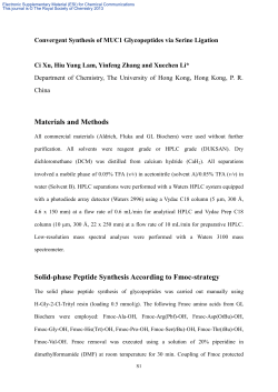 Solid-phase Peptide Synthesis According to Fmoc