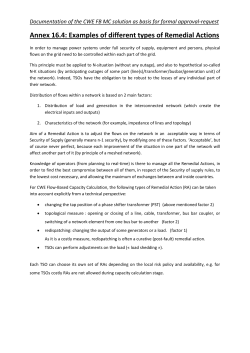Examples of different types of Remedial Actions