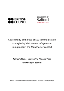 A case study of the use of ESL communication strategies by