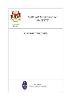 The Rules of Court 2012