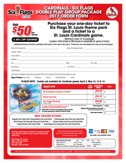 cardinals - six flags double play group package 2017 order form