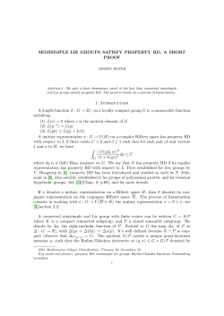 SEMISIMPLE LIE GROUPS SATISFY PROPERTY RD, A SHORT
