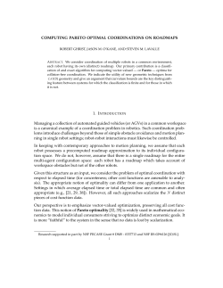 Computing Pareto-optimal coordinations on roadmaps