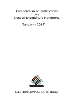 Compendium of Instructions on Election Expenditure Monitoring