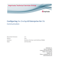 Configuring OneSign&reg; Active Directory Domains for SSL