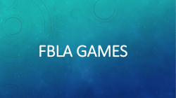 FBLA GAMES