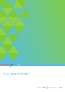 IAS19 Assumptions Report