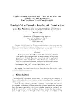Marshall-Olkin Extended Log-Logistic Distribution and