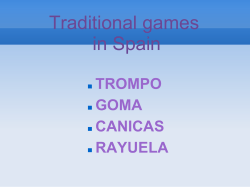 Traditional games in Spain