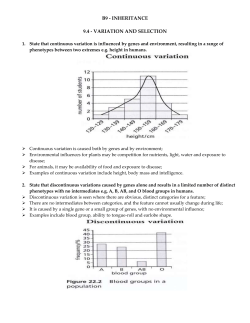 B9.4 Revision notes